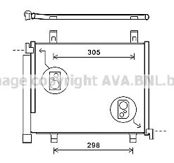 AVA QUALITY COOLING vwa5327d -  Конденсатор, кондиционер